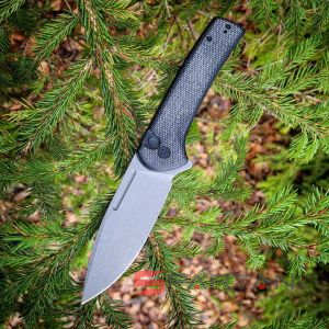 CIVIVI Conspirator Black Micarta (C21006-1)